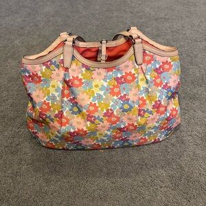 Coach Floral Multicolor Shoulder Bag